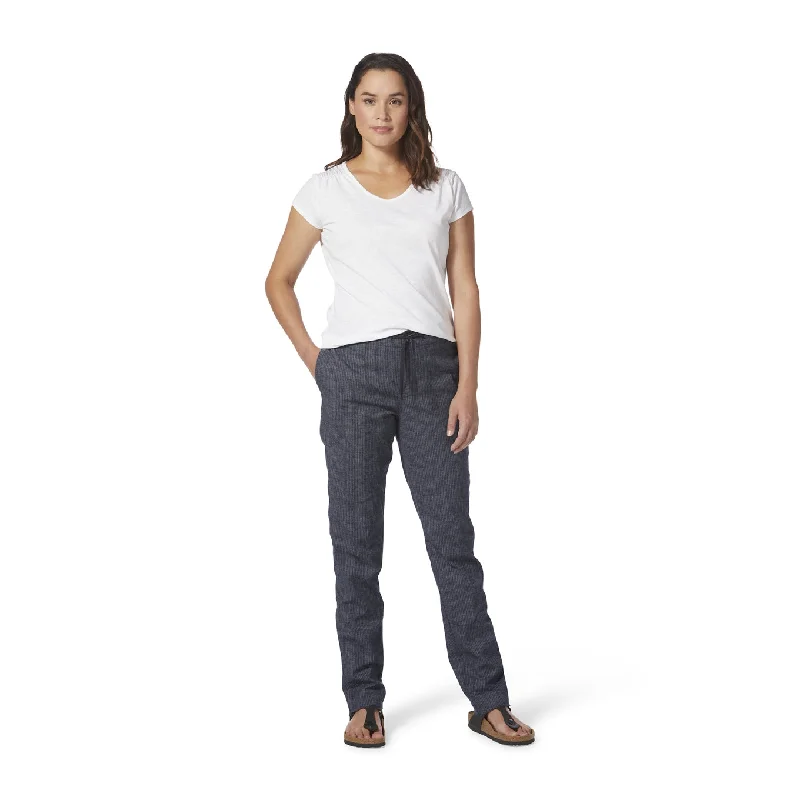 Women's Hempline Tie Pant - Naval Stripe