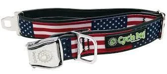 Cycle Dog Collar Metal USA