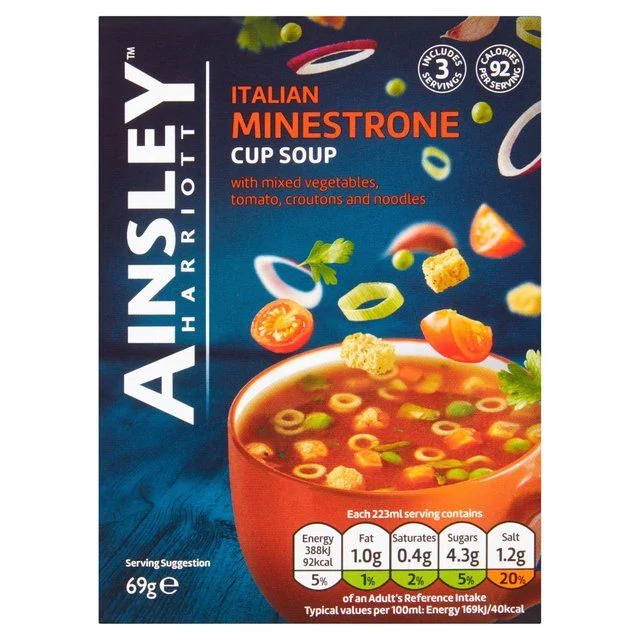 Ainsley Harriott Minestrone Cup Soup   69g