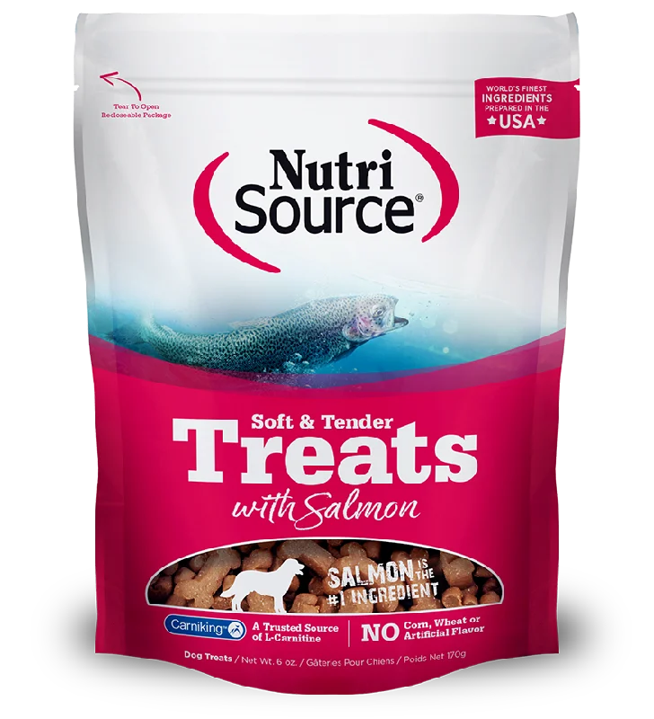 NutriSource Dog Soft & Tender Treats Salmon 6oz