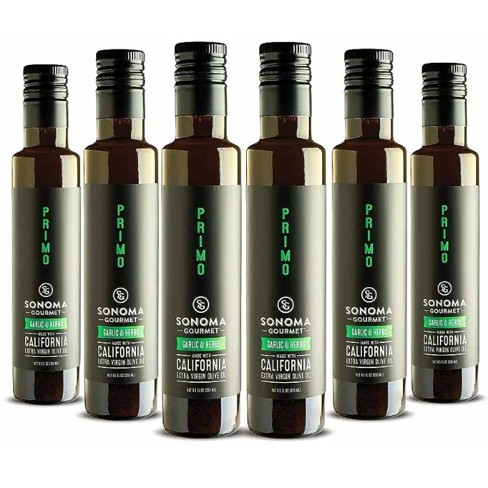 Sonoma Gourmet - Extra Virgin Olive Oil with Garlic and Herb, 8.5 oz - Pack of 6