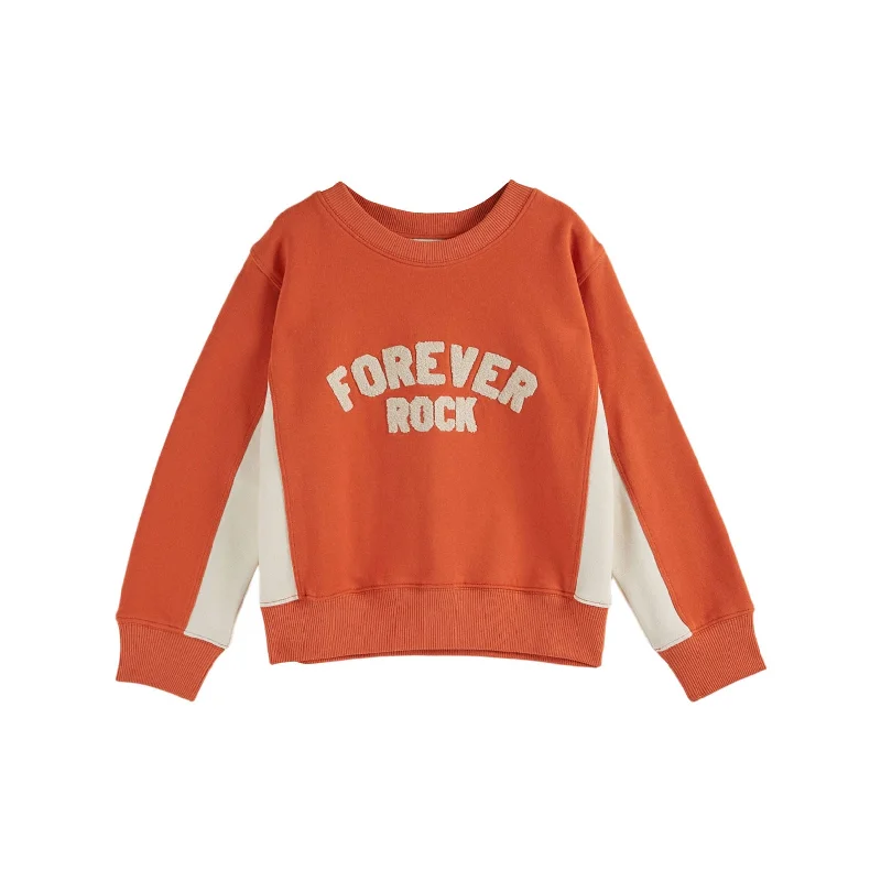 Emile et Ida Orange Forever Rock Sweatshirt