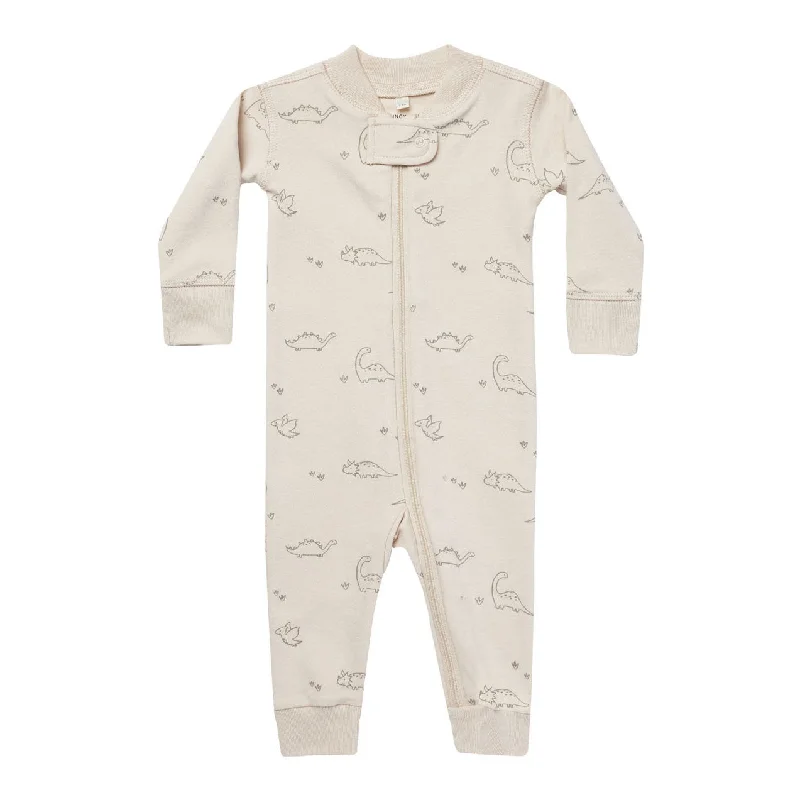 Quincy Mae Dinos Zip Long Sleeve Sleeper