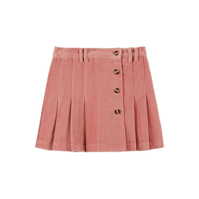 Emile et Ida Blush Pleated Skirt