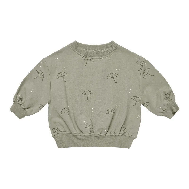 Quincy Mae Umbrellas Relaxed Fleece Sweatshirt