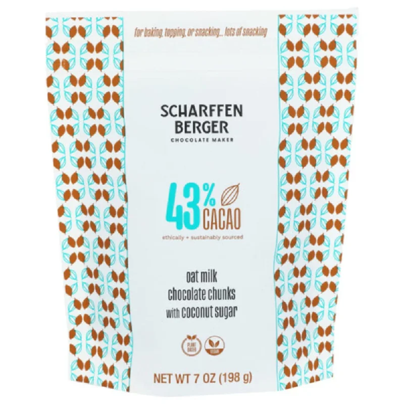 Scharffen Berger - 43% Cacao Oat Milk Chocolate Chunks With Coconut Sugar