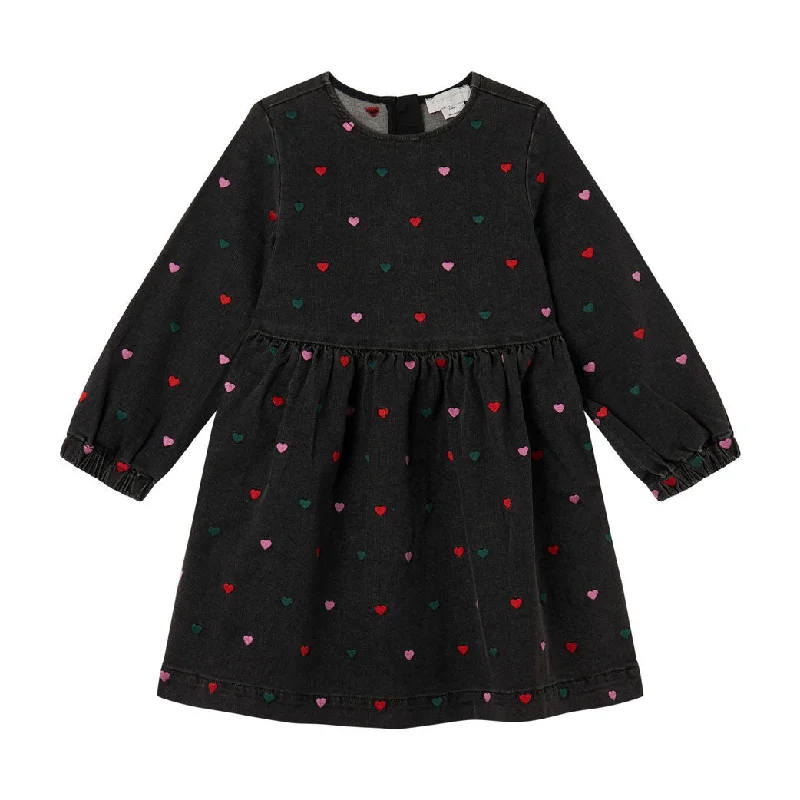 Stella Mccartney Black Hearts Denim Dress