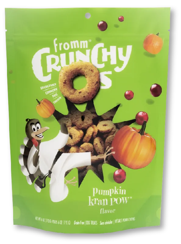 Crunchy Os Pumpkin Kran POW Dog Treats - 6 oz.