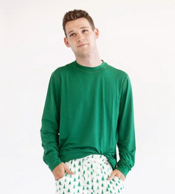 Montage Men's Pajama Top - Green - Final Sale