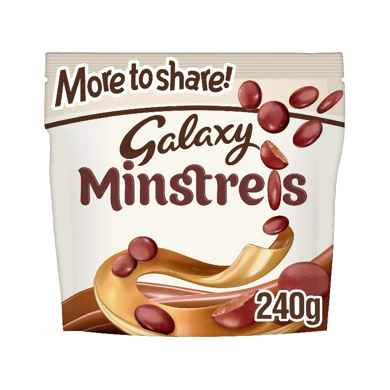 Galaxy Minstrels Milk Chocolate Buttons Sharing Pouch Bag 217g