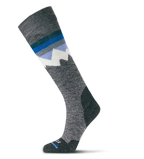 Medium Ski Mountain Top Over The Calf Sock