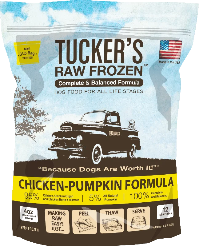 Tucker's Chicken-Pumpkin Complete and Balanced Raw Diets for Dogs