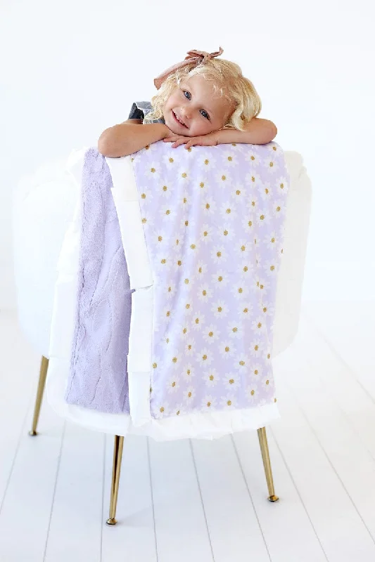 Lavender Daisy Blanket