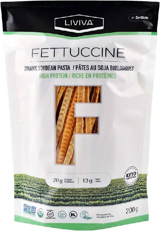 Liviva - Soybean Pasta Fettuccine, 7.05 Oz | Pack of 6