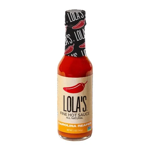 Lola's - Fine Carolina Reaper Hot Sauce, 5 Oz - Pack of 12