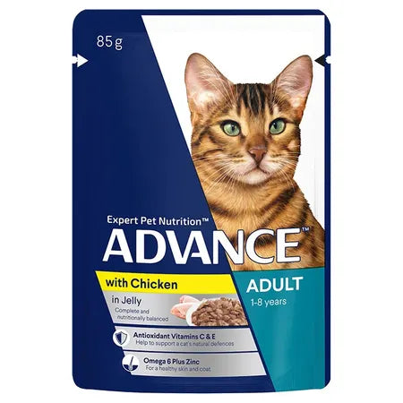    - Where to buy imported cat food  ADVANCE Adult Chicken Pouches In Jelly Cat Food 12x85g