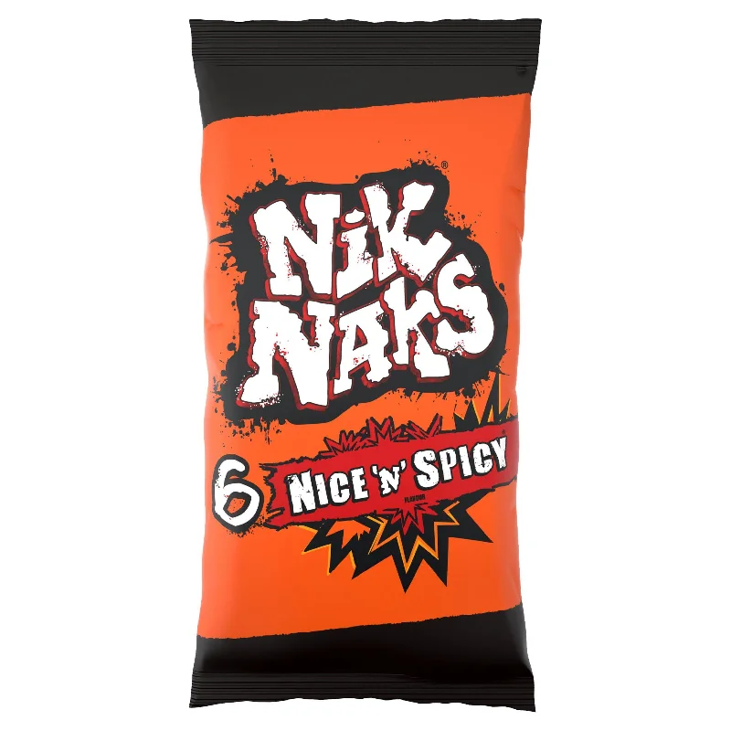 Nik Naks Nice 'N' Spicy Crisps 6x20g