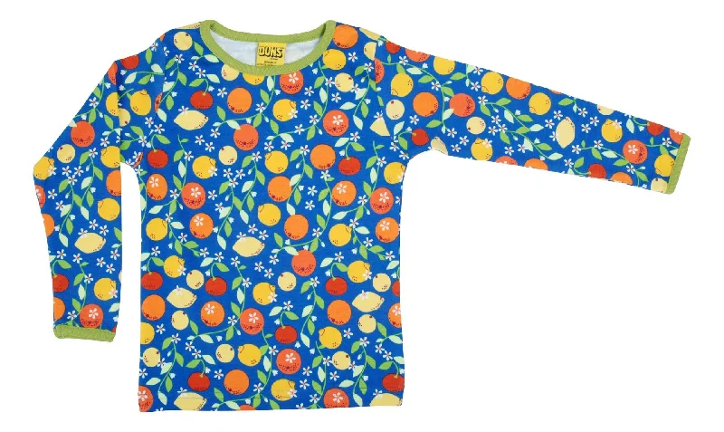 Duns Citrus Blue Long Sleeve Top