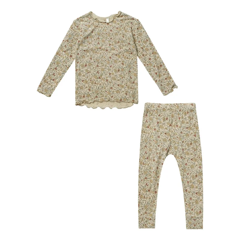 Rylee and Cru Golden Garden Modal Pajama Set