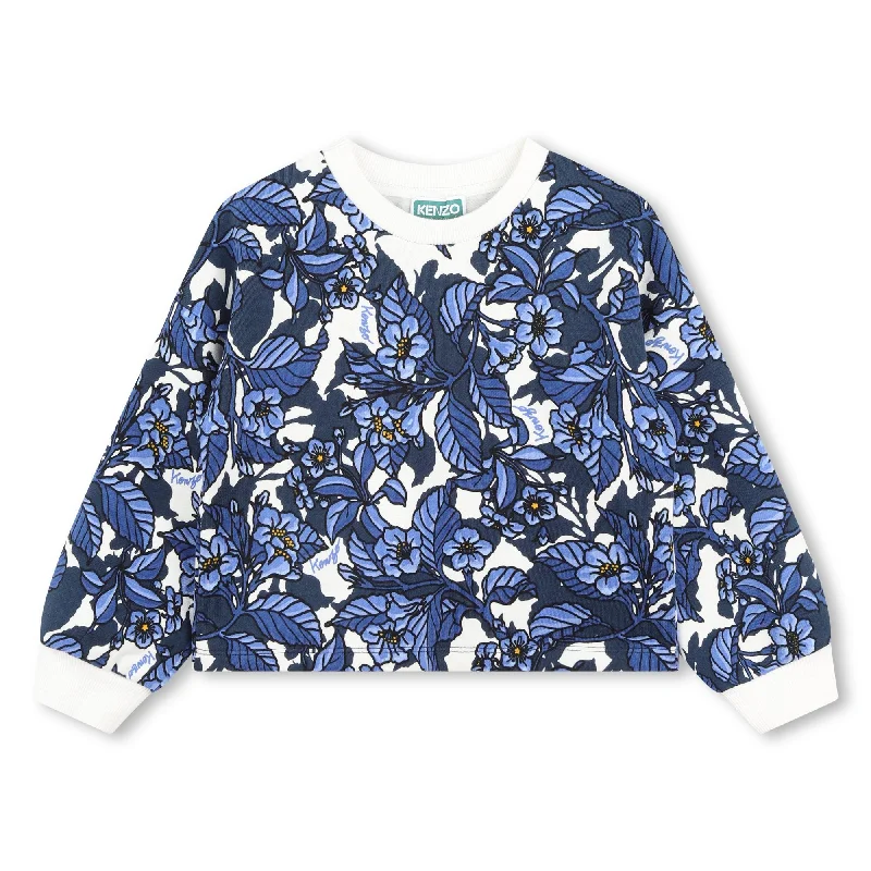 Kenzo Dark Blue Floral Sweatshirt