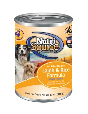 NutriSource Dog Lamb & Rice Can 13oz