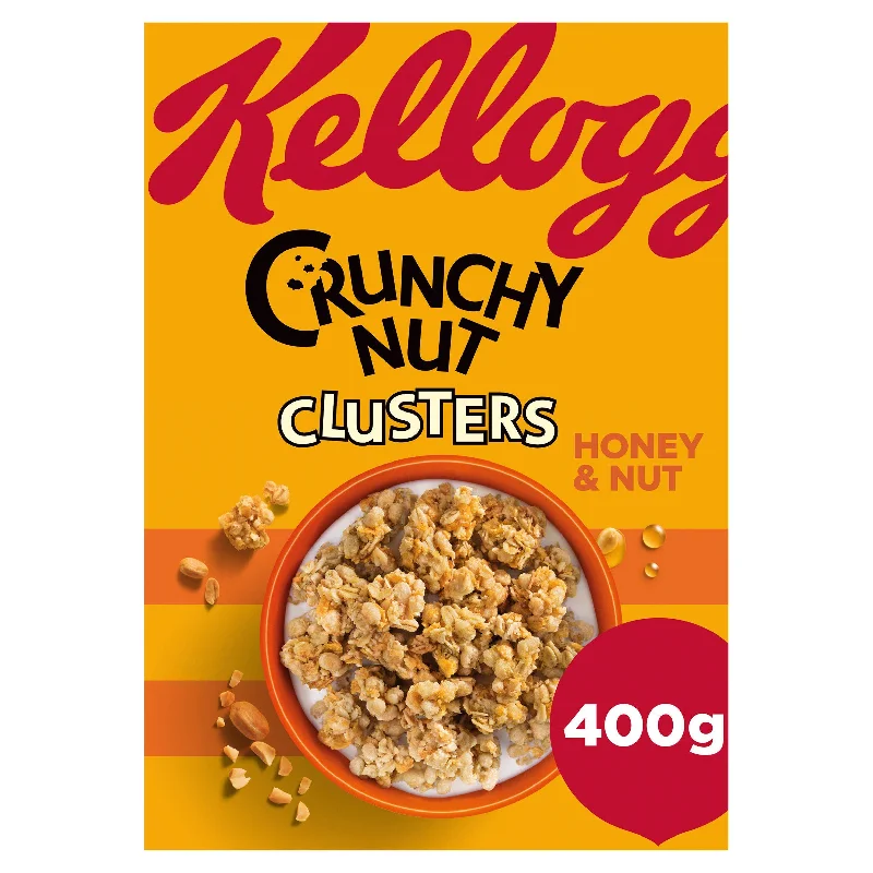 Kellogg's Crunchy Nut Honey & Nut Clusters Breakfast Cereal 400g