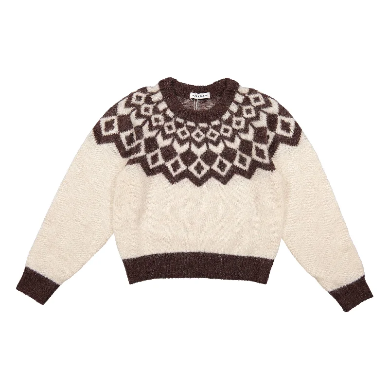 Designers Remix Linen/Dark Brown Verona Raglan Knit