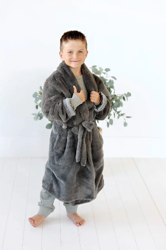 Kids Charcoal Robe