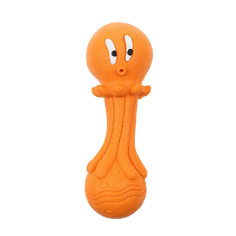 Goofy Tails Natural Rubber Octopus Chew Toys for Dogs - Medium and Large Dogs