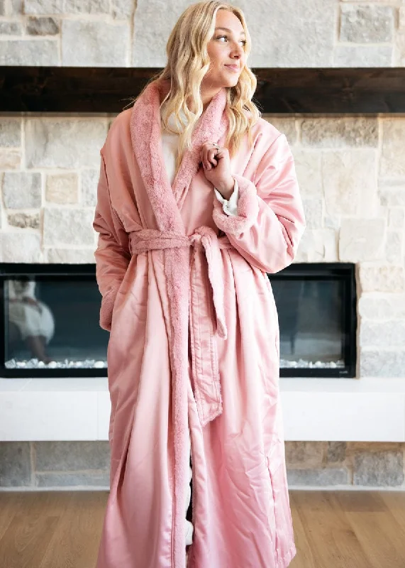 Satin Blush Robe