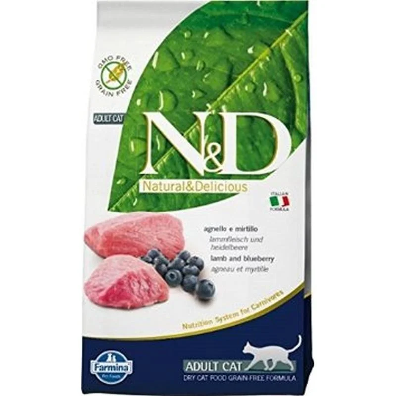 Farmina N&D Grain Free Lamb & Blueberry Adult - 10kg