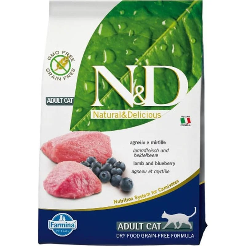 Farmina N&D Grain Free Lamb & Blueberry Adult - 300g