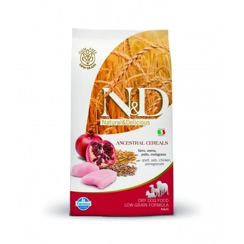 Farmina N&D Low Grain Chicken & Pomegranate Adult Medium - 12kg